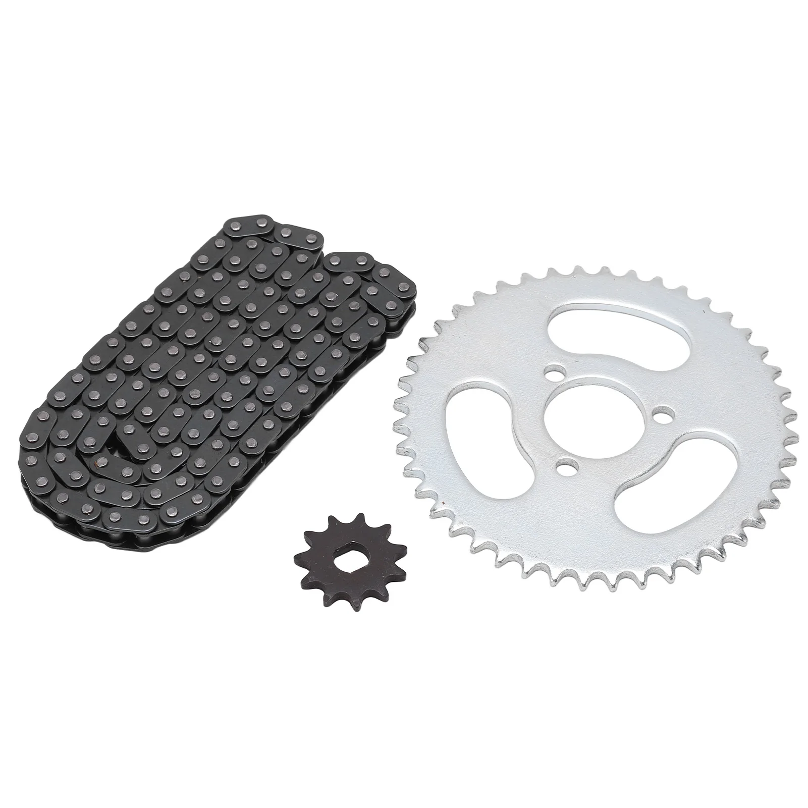 ZK50 T8F Front and Rear Sprocket Chain Replacement High Power T8F Gear Chain Set for Modified Karts ATVs and Mini Motorcycles