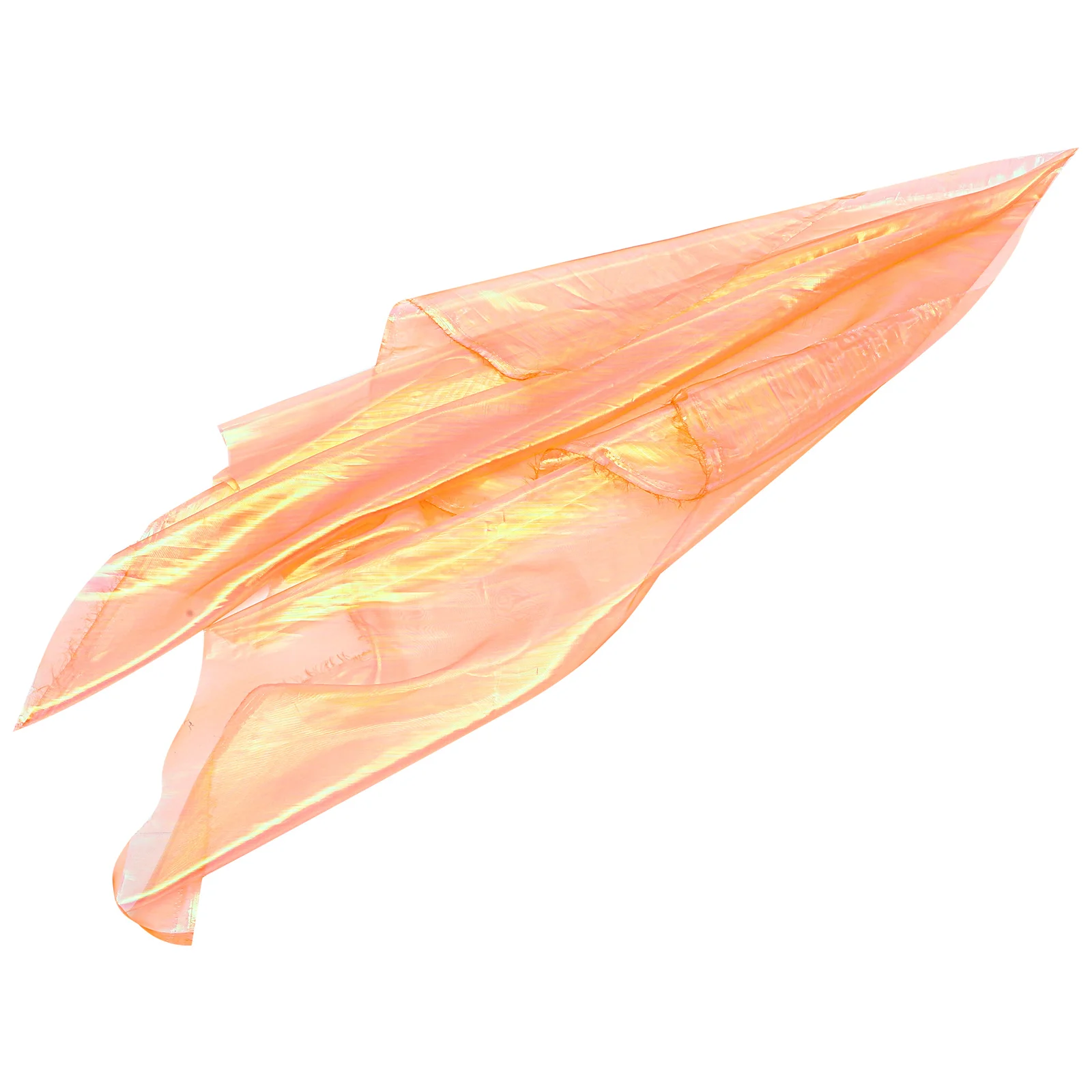 

Gradient Wedding Curtains Orange Organza Fabric Veil Sheer Iridescent Photobackdrop Lightweight Soft Durability Quality