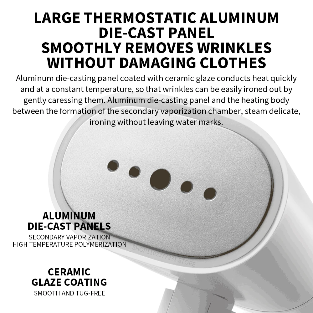 الأصلي XIAOMI MIJIA مُبخّر ملابس محمول باليد الحديد البخار نظافة للقماش المنزل الكهربائية معلقة العث إزالة باخرة الملابس 2