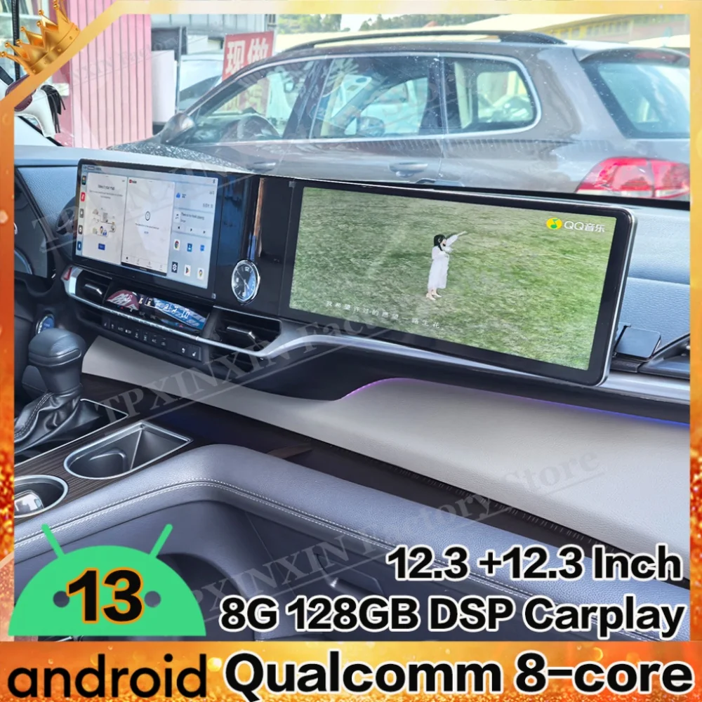 Dual Screen Interaction Android Auto For Toyota Sienna 2021~2025 Multimedia GPS Navigation Car Radio Stereo Receiver Head Unit