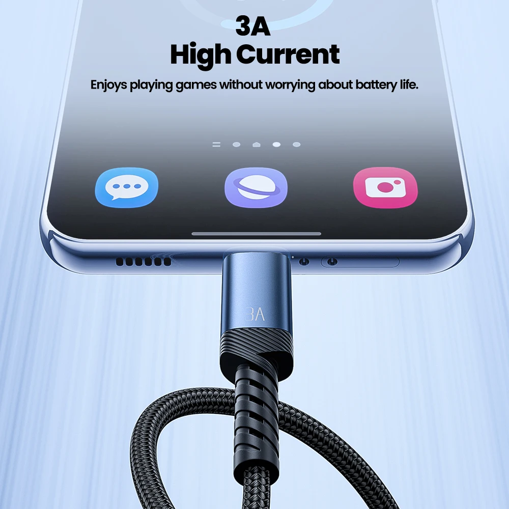 Toocki 5PCS USB To Type C Cable 3A Fast Charging Data Cable For iPhone 18 17 16 15 Pro Max Samsung Xiaomi Huawei Aluminum Shell