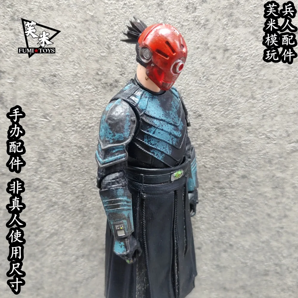 【Only Head】1/6 1/10 1/12 Scale Male Soldier Cyber Crested Helmet Painted Finished Head Sculpt Fit 12'' 7'' 6''Action Figure Toys