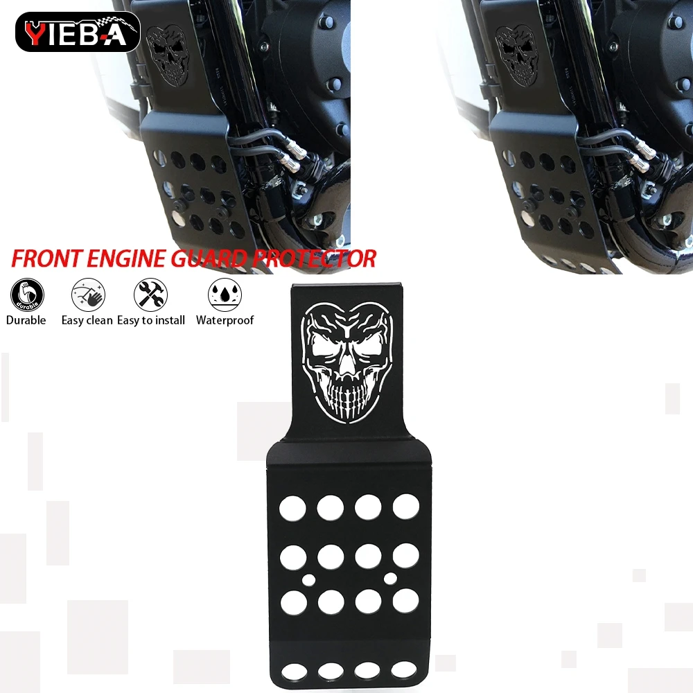 

Motorcycle Front Engine Guard Lower Fairing Spoiler Protector Cover For Sportster Iron XL 883 1200 48 72 2004-2023 XL883 XL1200