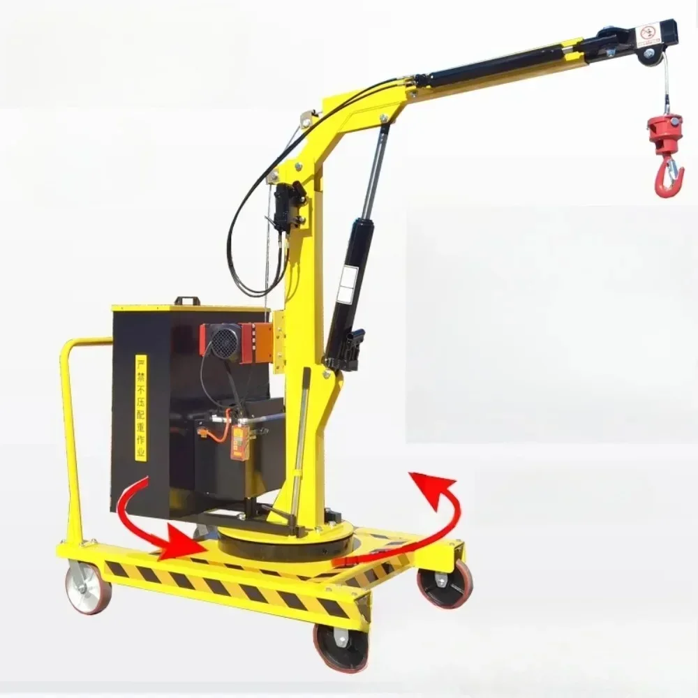 Hot items in the store Small household crane for rotary feeding and mobile running workshop warehouse