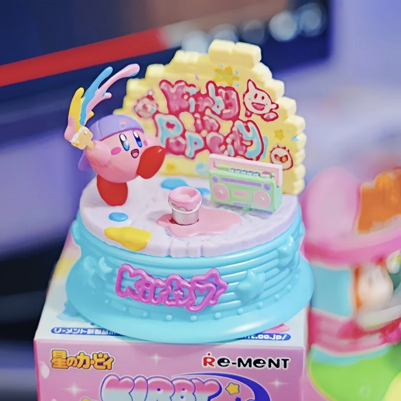 

В наличии Re-Ment Kirby In Pop City слепая коробка Kirby Waddle Dee ПВХ миниатюрный орнамент модель игрушка на день рождения для девочки Рождественский подарок