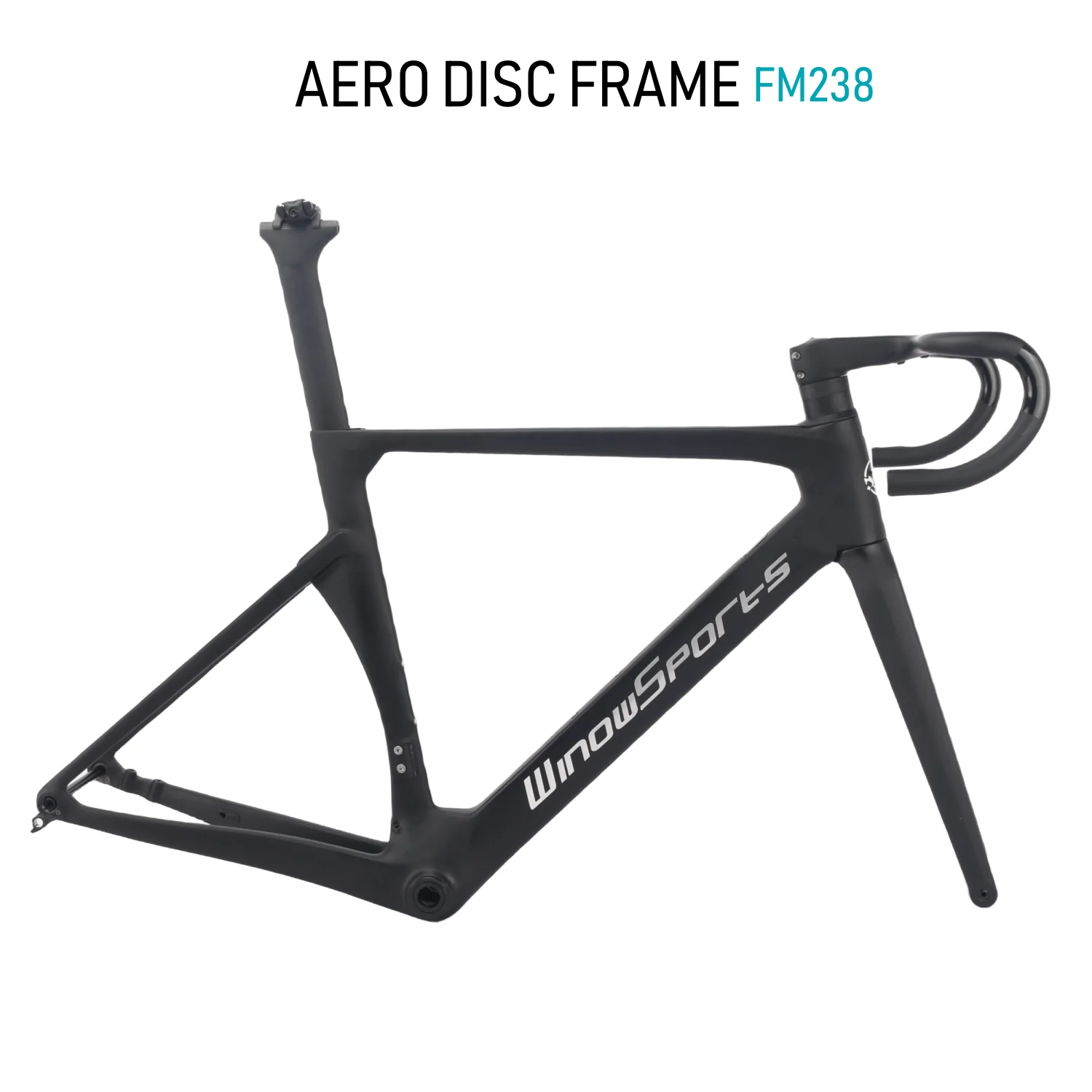 Winowsports 2024 Aero Carbon Road Disc Brake Bike Frame FM238