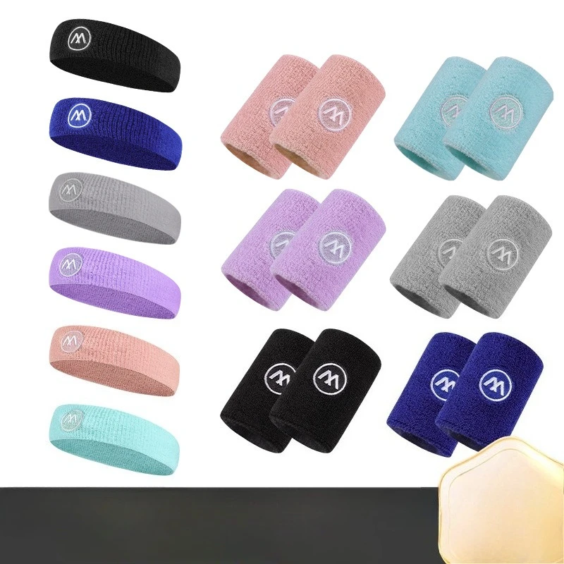 

Sweat Absorbing Wrist Protection Sports-wristband Badminton Basketball Fitness Yoga Wristband Breathable Cotton Towel Wristband