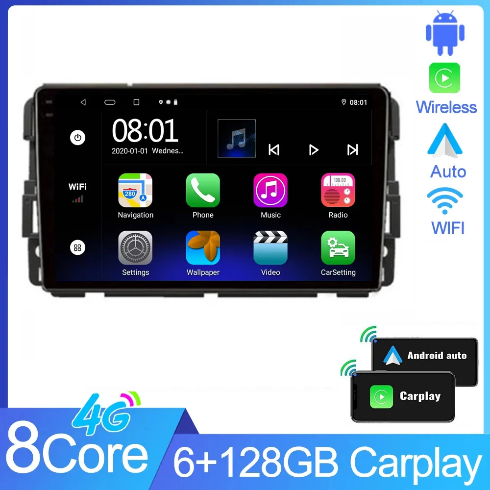 

Android 14 Car Radio For Chevrolet Silverado Impala GMC Yukon Acadia Sierra Multimedia BT Navigation Wireless Carplay stereo