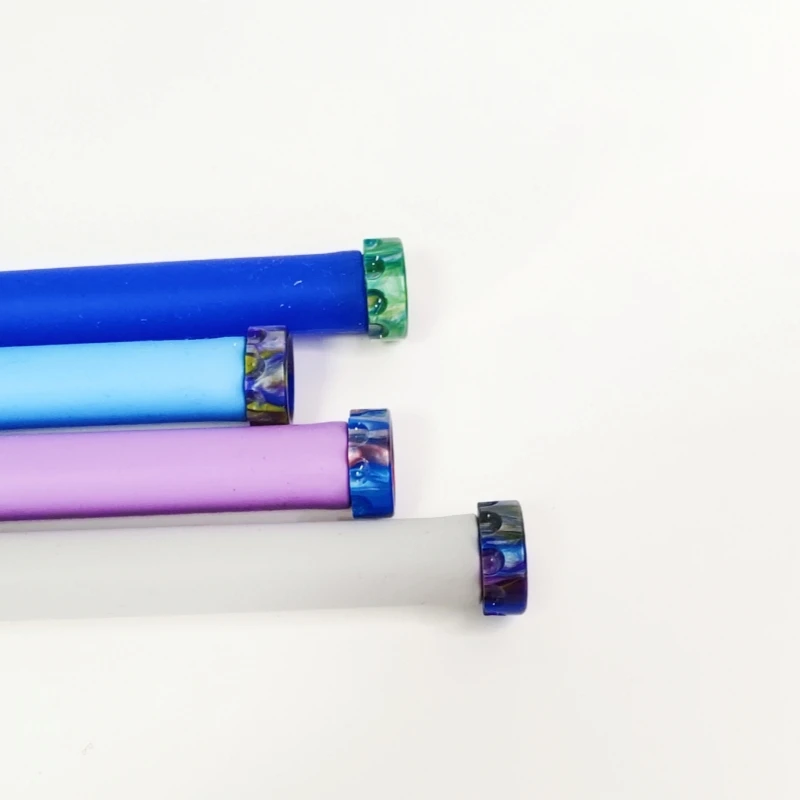 5 قطعة 810 لا حلقة مطاطية مع تصميم الدانتيل الراتنج القش المشتركة ملحق لون عشوائي #4