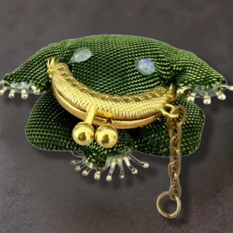 Charming Frog Coin Purse, Cute Small Coin Pouch & Change Purse For Coins, Fun Animal Bag Charm, Quirky Gift For Women
