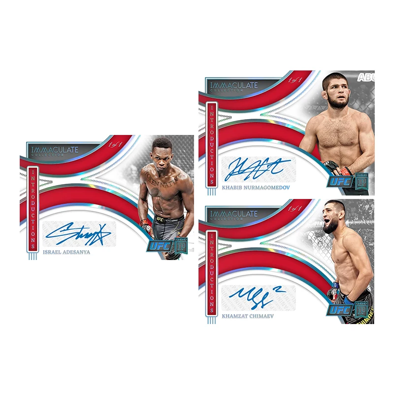 Homemade Diy Panini UFC Series Conor Mcgregor Amanda Nunes Aljamain Sterling Khabib Nurmagomedov Collection Card Toys Gift - view 5