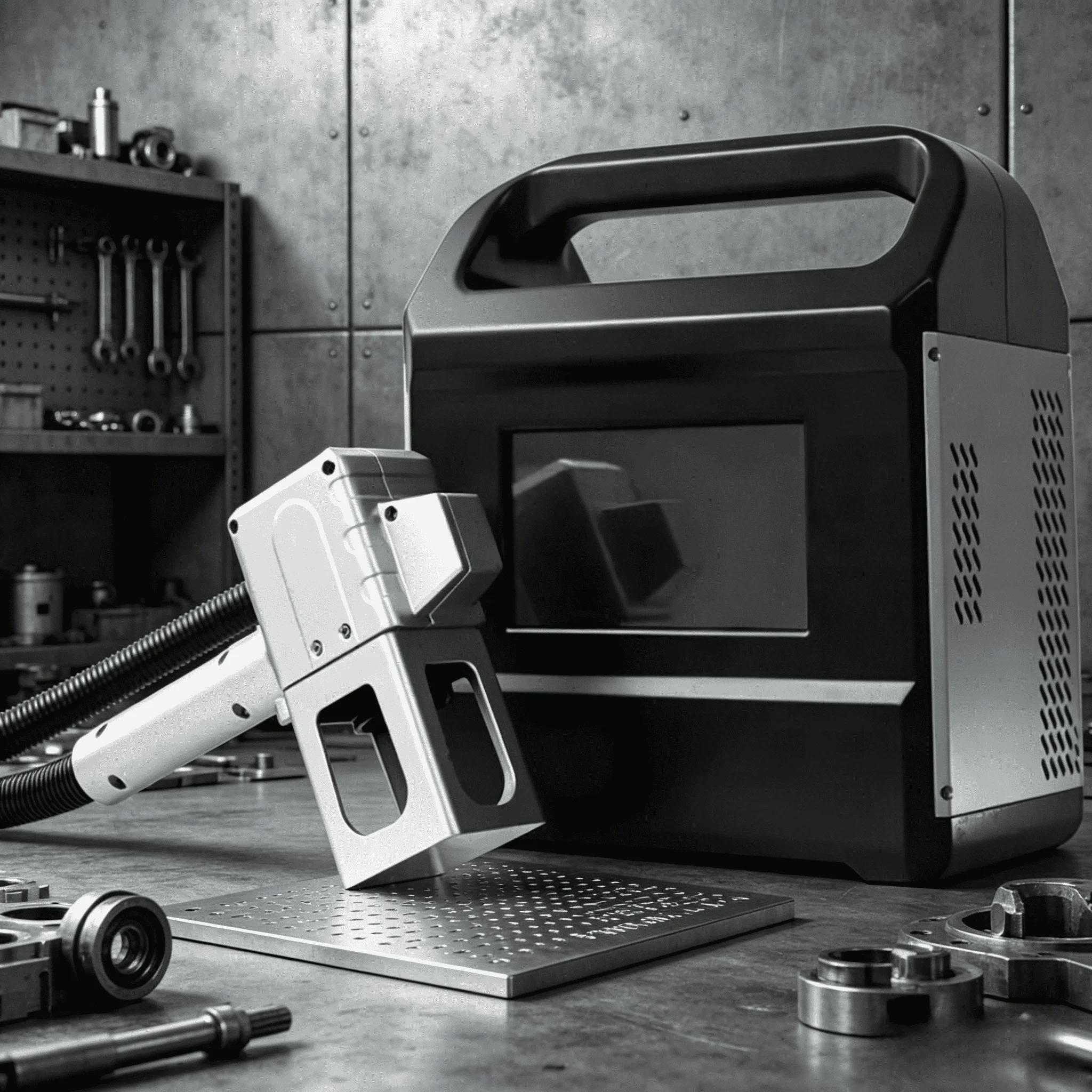 Mobile Outdoor Laser Marking Machine Handheld Type Cheap Fiber Engraving Equipment, Comprehensive 3-Year After-sales Service