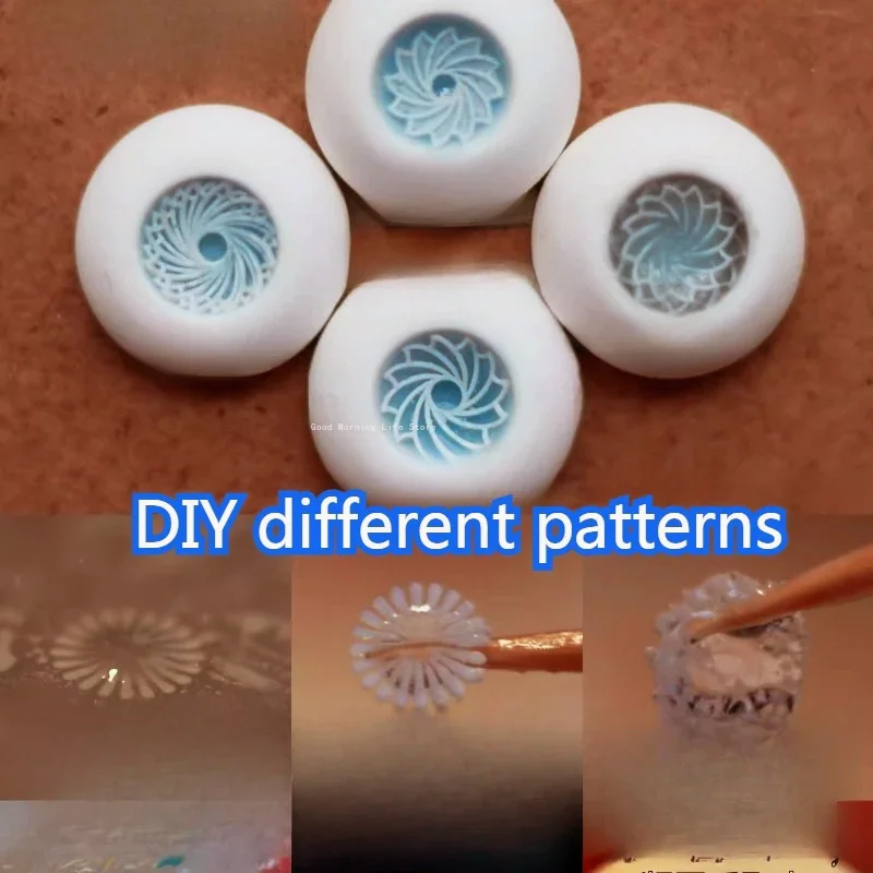 Pupil Mold Glass Iris Pattern Silicone Mold Ultra-light Clay DIY Cartoon Character Eyes Making Eye Iris Resin Casting Mould