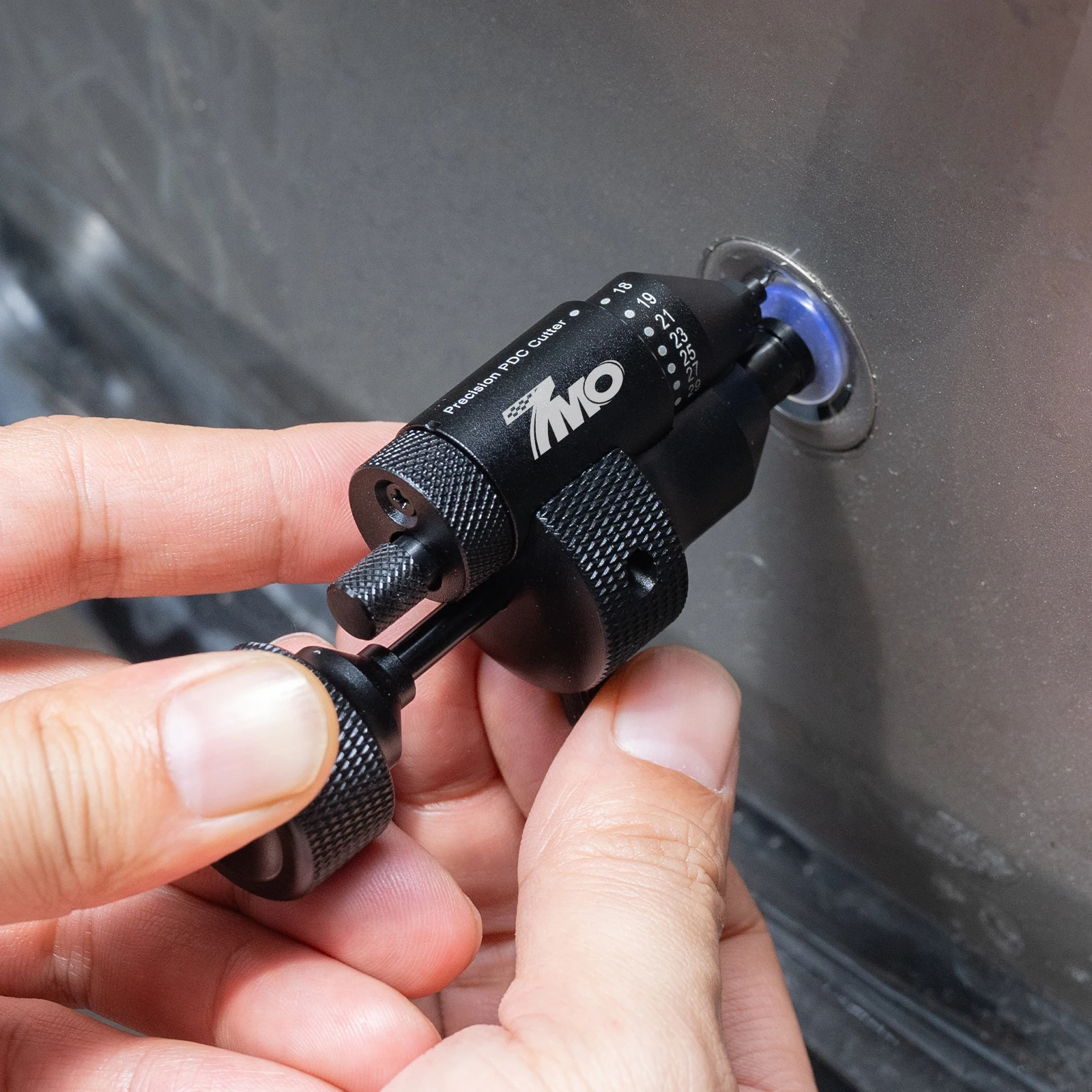 Verstellbarer 18-32mm PDC-Parksensor-Lochschneider für PPF-Vinyl-Autofolierung, Fenstertönung, Auto-Detailing, Folienmontage, Schneidewerkzeug – Detail 1