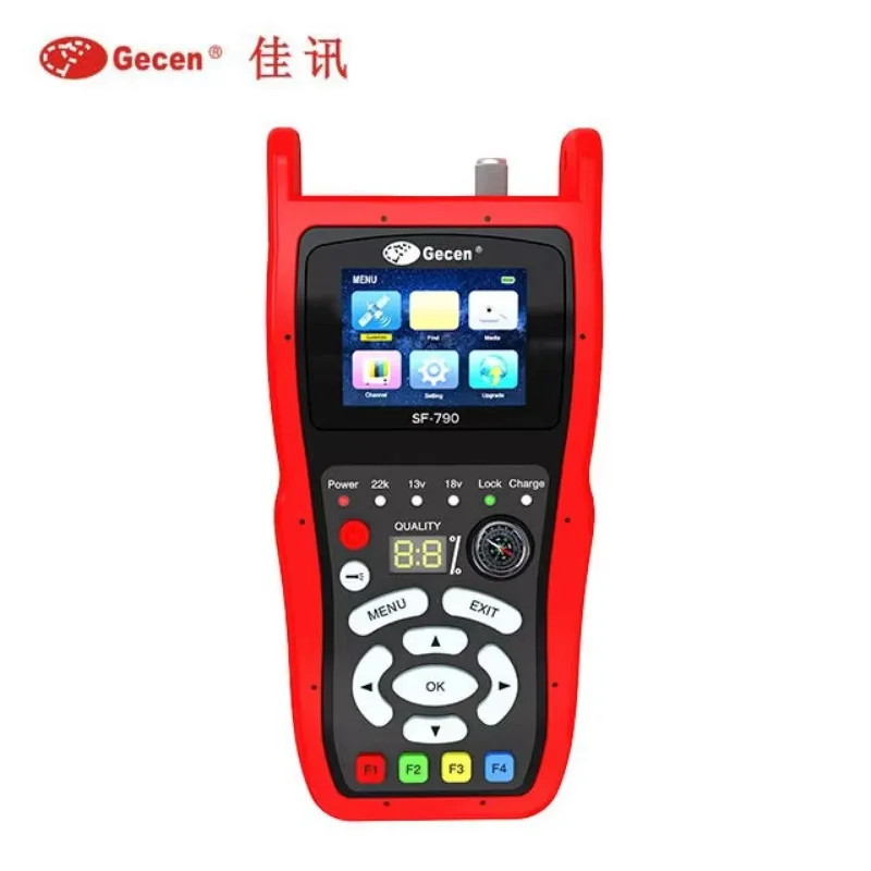 Gecen High Performance Sat FindeR DVB S2 Satellite Receiver Digital Finder Meter Support MPEG4