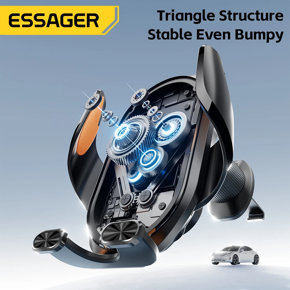 Essager 15W Magnetic Wireless Car Charger for MacSafe 15W Cooling Stand Holder for iPhone 16 15 14 13 12 Pro Max Xiaomi Samsung - Image 6
