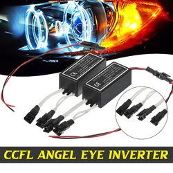 2Pcs CCFL Inverter Spare Ballast For Angel Eyes Halo Rings Kit 12V Replacement Waterproof for BMW