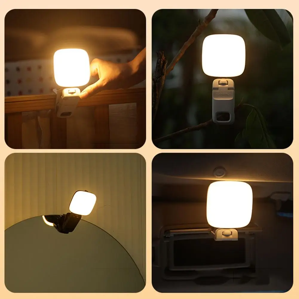 Portable Pocket Mini Beauty Fill Light Rechargeable 360° Adjustable Brightness Clip On For Phone Laptop Tablet Meeting Make R1k0