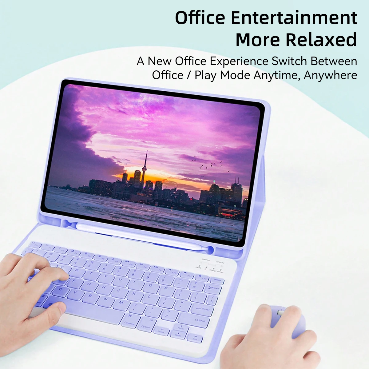 لوحة مفاتيح سحرية لجهاز iPad Pro 11 12.9 Air 4 5 2024 Air 11 M2 Pro 11/13 M4 iPad 7/8/9th Mini 6 7 10.9 5/6th 9.7 10th Gen Cover #2
