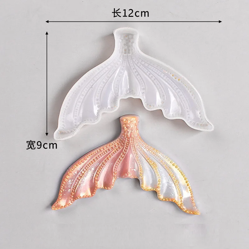 1 Piece Cartoon Fish tail Diy Epoxy Resin Molds Mermaid Fondant Cake Mould For Craft Decoration Mould