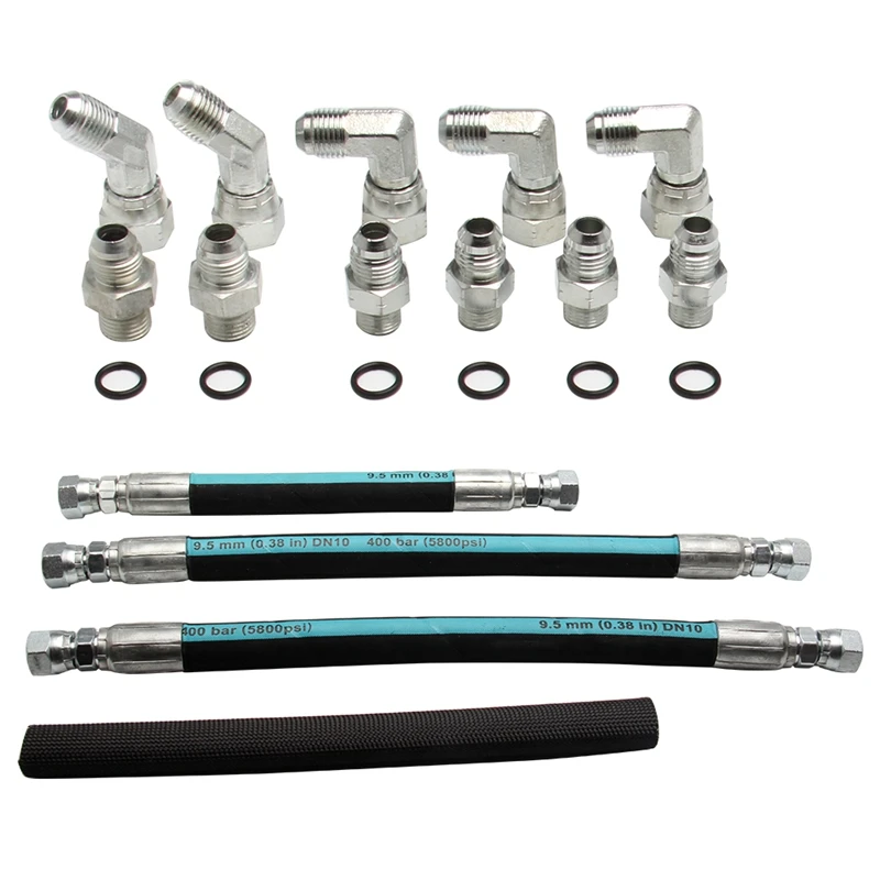 

High Pressure Oil Pump HPOP Crossover Line Hoses Lines Set Set For Ford 7.3L Powerstroke High Pressure Oil Pump 99-03