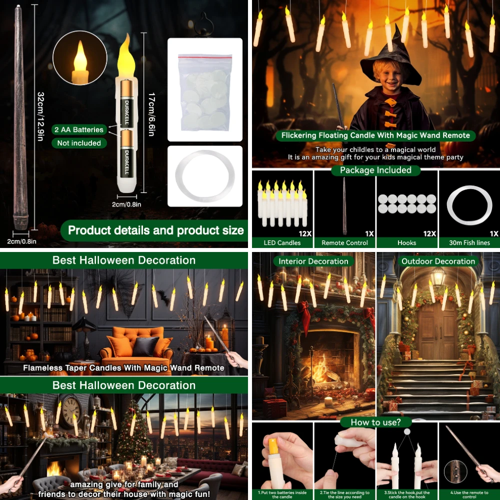 Luces LED flotantes para pesca nocturna con mando remoto y parpadeo - imagen 4