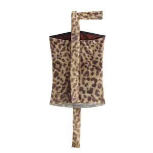 Female leopard Tulle Top with Bandeau Outside Shoulder Reto 2024 Summer Casual Girls for Summer Blouse 6 Main Sales Leopard Blouse - №4