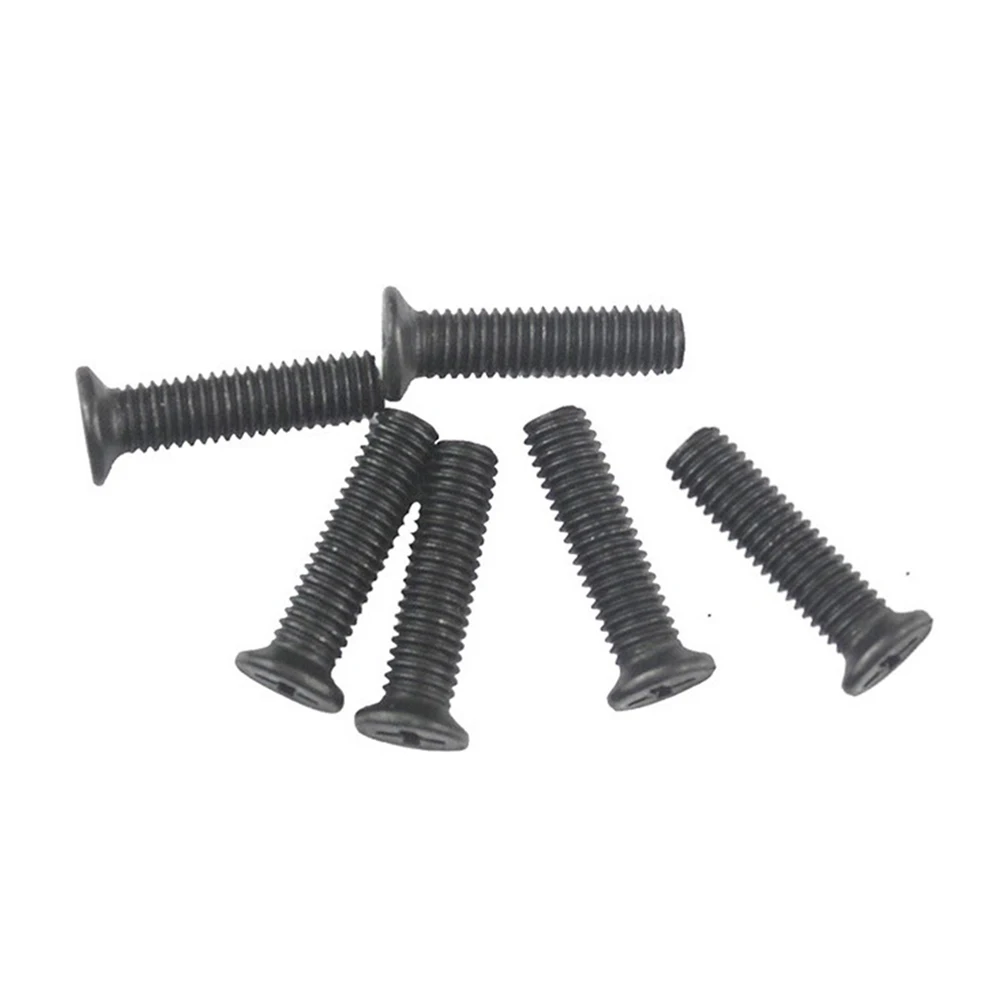Bor Chuck sekrup tetap 6 buah, alat listrik adaptor anti-ulir untuk tangan kiri UNF M5/M6 * 25mm mesin logam 3/8 inci