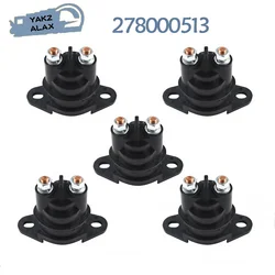 5Pcs Starter Solenoid Relay Switch 278000513 278002347 278001802 for Seadoo GTX 215 RXT X Wake LTD 155 GTR SE 278001766