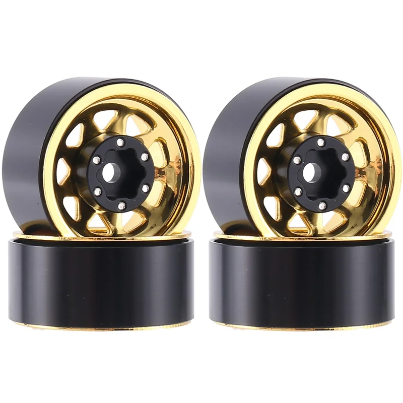 

1 IN обод колеса с бисером, глубокая тарелка с отрицательным смещением 3,78 мм, ступица для 1/18 1/24 RC гусеничного автомобиля, осевой SCX24 AX24 TRX4M FCX24-Y46A