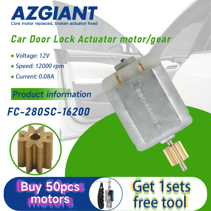 

Car Door lock with adjusting motor FC-280SC Gear 8T for Citroën C3 C4 1 LC MK1 C3 C4 Cactus MK2 C4 Grand Picasso car accessory