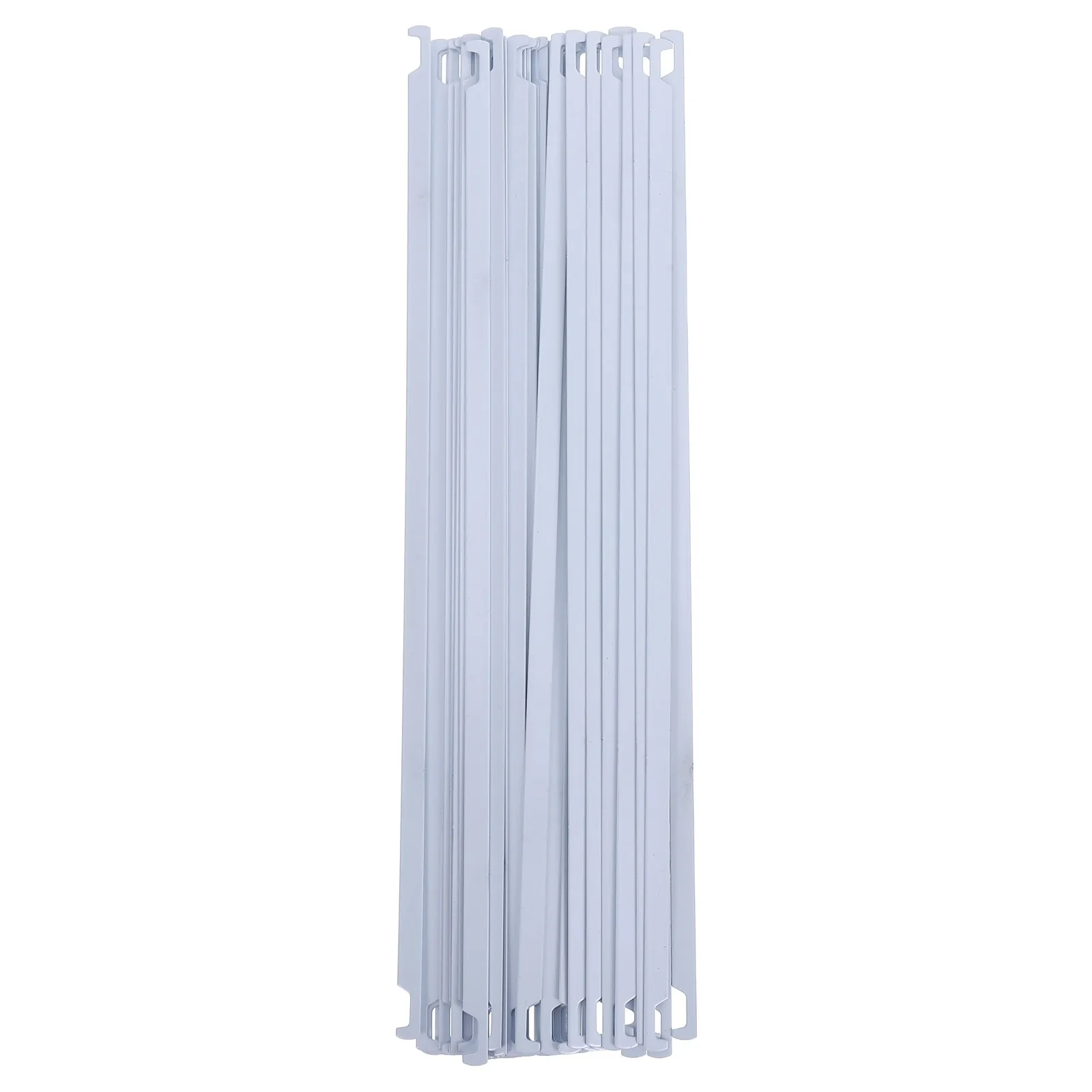 

50Pcs White Hanging File Rails Metal Document Folder Sticks Heavy Duty File Storage Frame Accessories for Office School Home