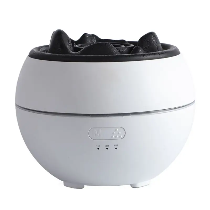 

AEE4-Simulated Volcano Lava LED Light Humidifier USB Noiseless Essential Oil Diffuser Night Light Misting Air Humidifier