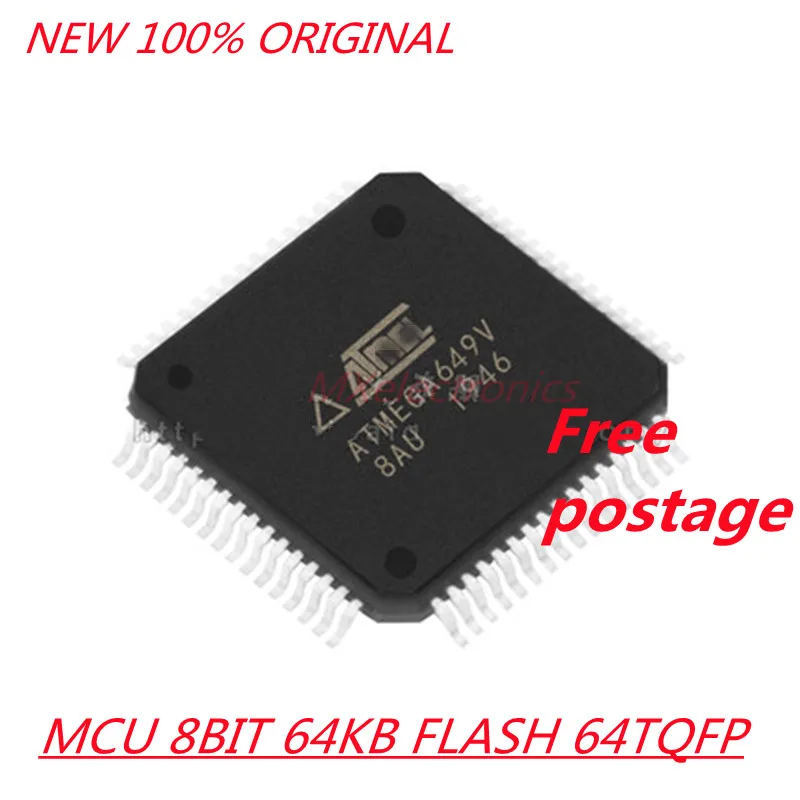 

5PCS 100% New ATMEGA649V-8AU ATMEGA649V 8AU QFP-64 MCU 8BIT 64KB FLASH 64TQFP