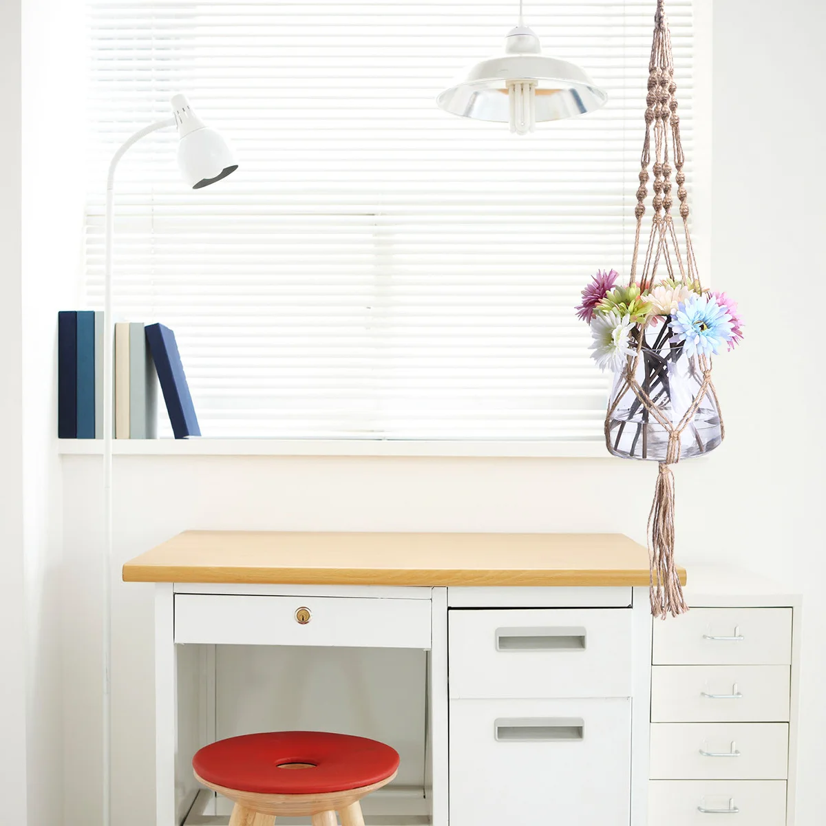 Cotton Rope Plant Hanger Strong For Indoor Outdoor Pots Wall Ceiling Decor Planter Hanging Net Bag Plant