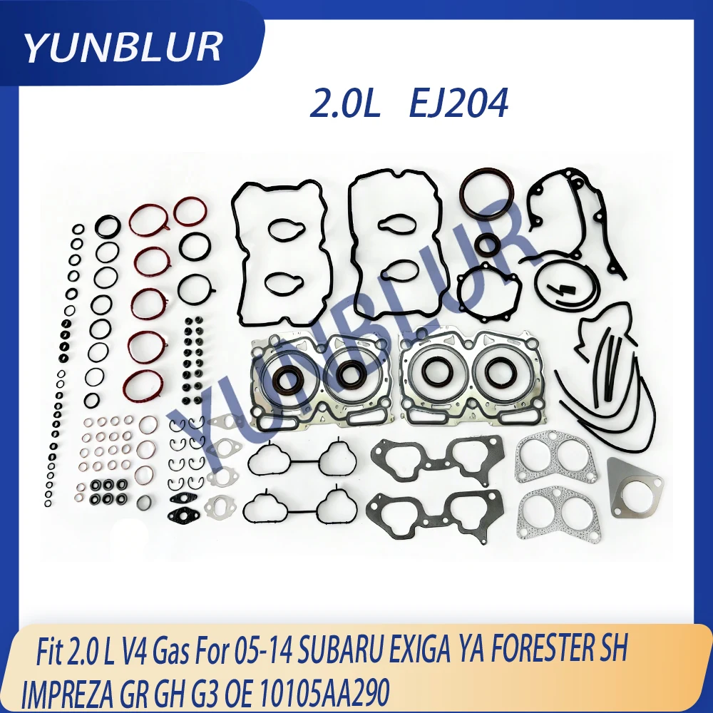 

Engine Parts Cylinder Head Full Gasket Set Fit 2.0 L V4 Gas For 05-14 SUBARU EXIGA YA FORESTER SH IMPREZA GR GH G3 OE 10105AA290
