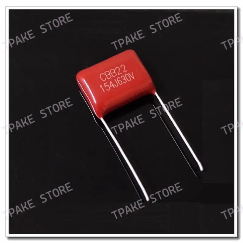 10pcs CBB22 154J630V 630V154J 150nF 630V P10 Lead Spacing 10mm Metallized Polypropylene Film Capacitor