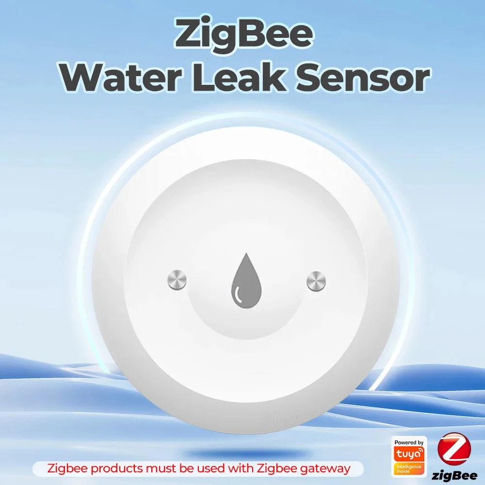

Умный дом Tuya ZigBee, умный датчик утечки воды, детектор затопления, приложение Smart Life, система сигнализации утечки воды