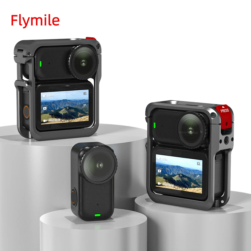 

Flymile Nano Cage Metal Protective Case for DJI Osmo Nano Accessories Aluminum Alloy Frame With Cold Shoe Expansion Mounts