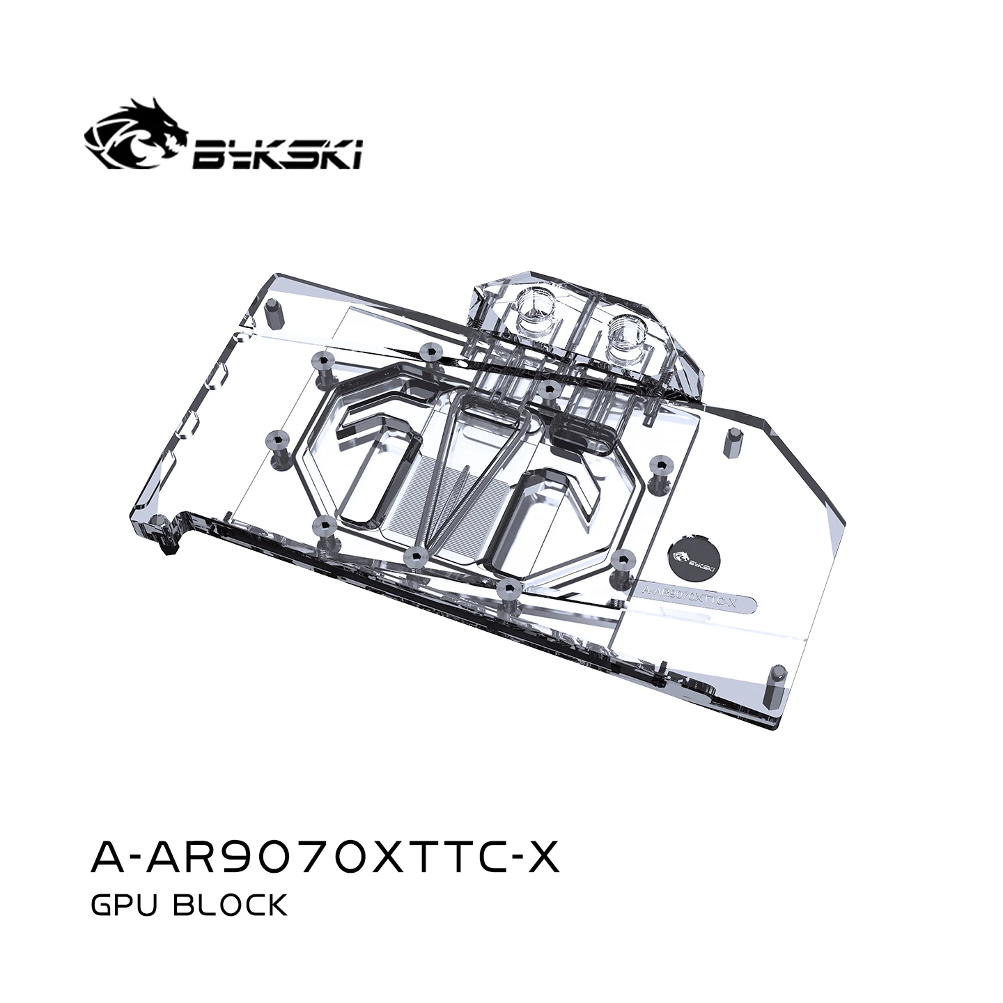 Bykski GPU Block Utilizzare per ASRock Radeon RX 9070 XT Taichi OC Scheda Video Raffreddamento ad Acqua/Coperchio Completo/Radiatore in Rame A-AR9070XTTC-X