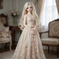 JD028B All Sizes Long Mid Parting Curly BJD Synthetic Mohair Wig For 1/12 1/6 1/4 1/3 Doll Hair YOSD MSD SD  Blythes Accessories