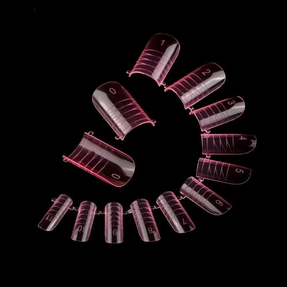 120pcs New Dual Forms Toe Nail Mold Acrylic Full Cover Poly Nail Gel Molds Toenail Top Forms For Extension