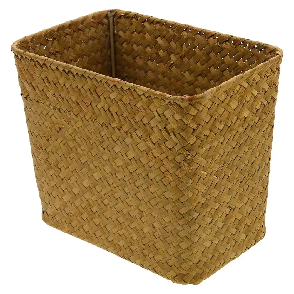 

Корзины из морской травы для хранения, плетеные корзины для мусора, корзины для белья из ротанга