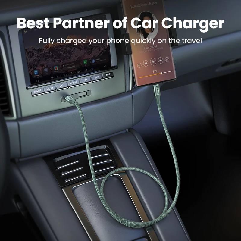 UGREEN USB C كابل PD100W نوع C إلى نوع C لماك بوك سامسونج آيفون 17 16 USB نوع C كابل شحن سريع الحبل QC4.0 USB C #4