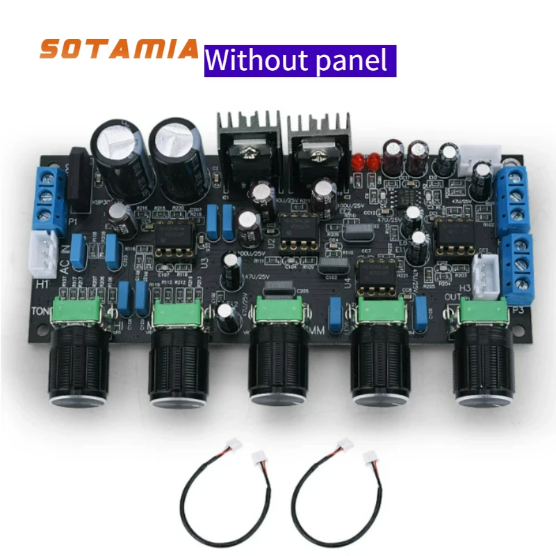 

SOTAMIA NE5532P Class A Pre-stage Tone Board HIFI Fever Level Power Amplifier Pre-board AC Dual 12V-17V Audio Amplifier