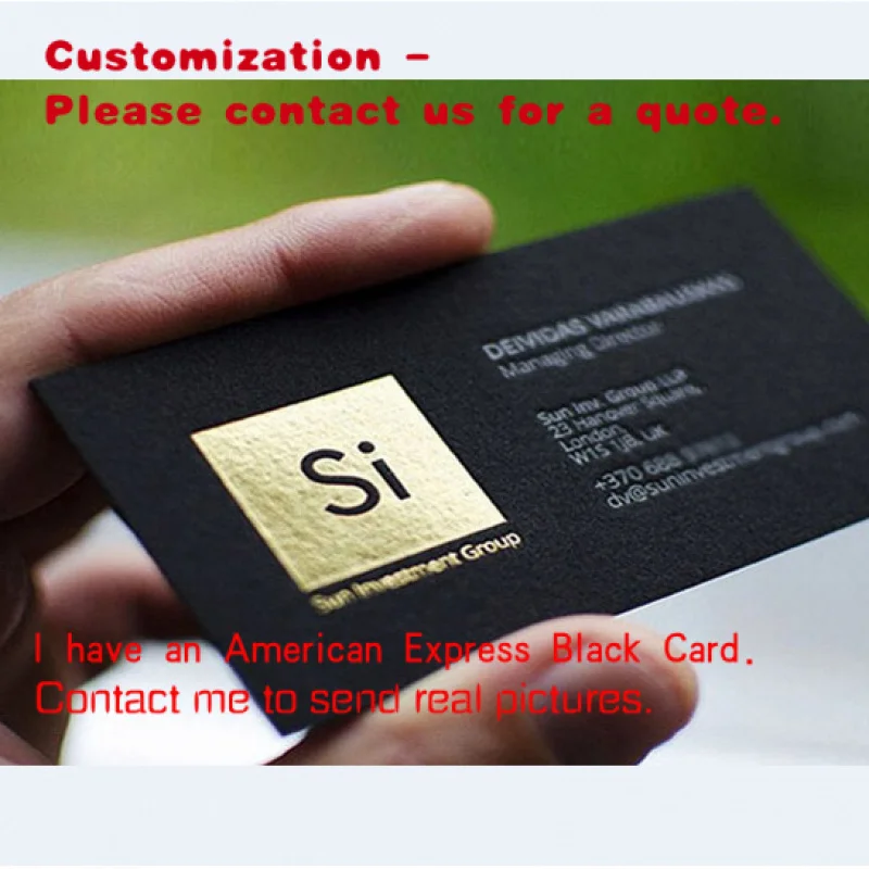 

custom.Custom High Quality Embossed & /silver Hot Foil Stamp Black Business Name Cards