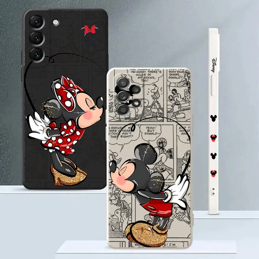 Disney Mickey Minnie Mouse phone Case for Samsung A10 A20s A30s A50 A02 A03s A04s A04e A05s A06 A31 A51 4G A71 A72 4G 5G A73 5G