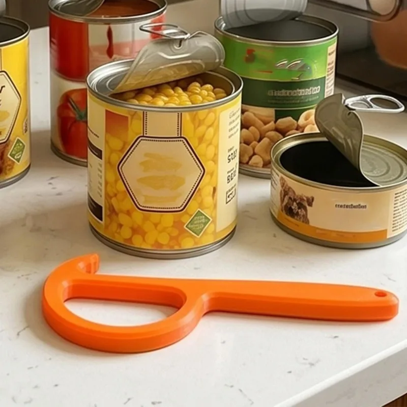 Portable Can Opener for Jar Bottle Lid PLA Material Easy Grip Kitchen Tool Gadget for Seniors Women Home Restaurant Cooking Tool