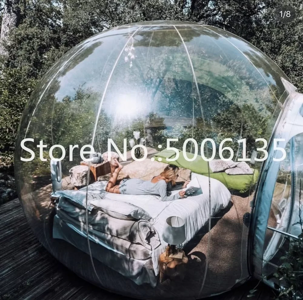 Inflatable Bubble Tree Tent,inflatable Show House Famaily Backyard Camping Tents,0.45mm Pvc DIY House Camping Room