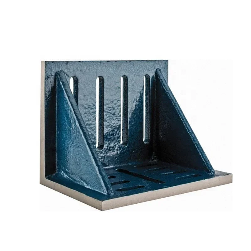 Cast Iron Angle Plate Webbed End With T-Slot